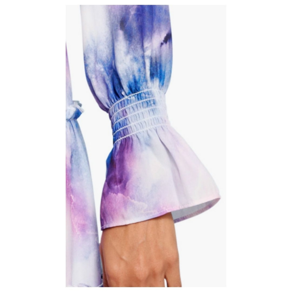 Ellen Tracy Watercolor Tiered Dress‎ - Picture 2 of 6